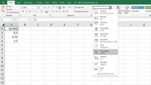 Cara Mencari Persentase di Excel