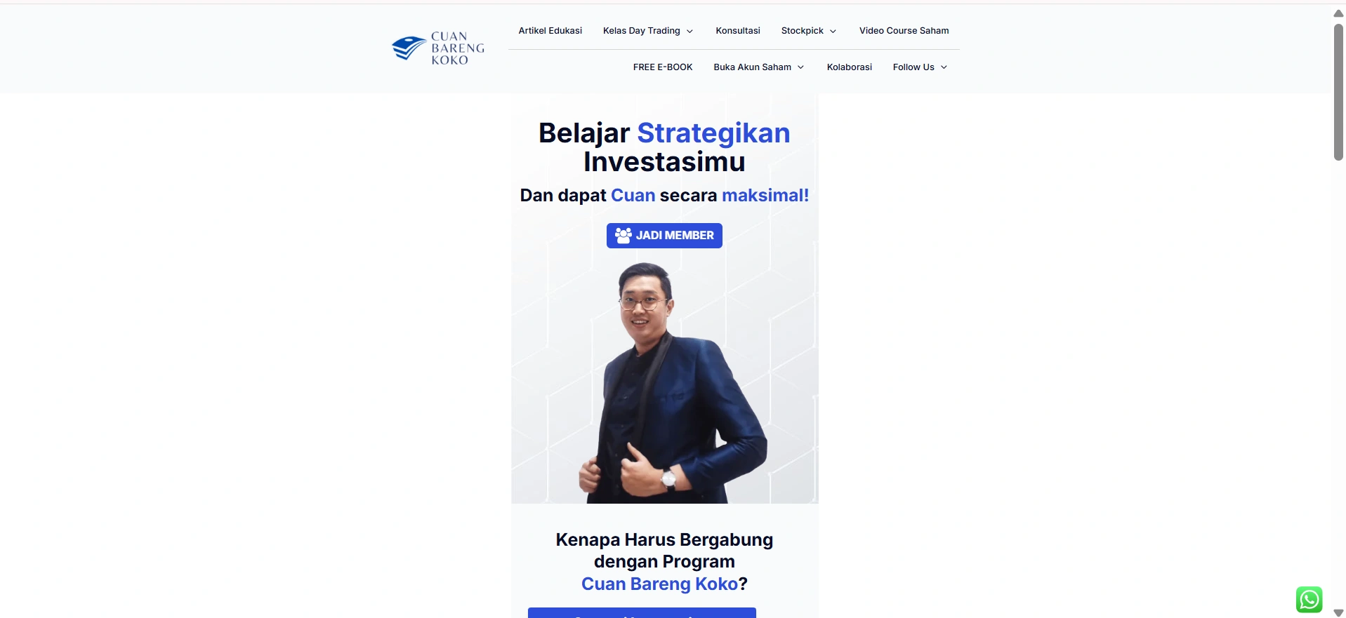 Mengapa CuanBarengKoko Jadi Pilihan Belajar Saham Terbaik 2025?