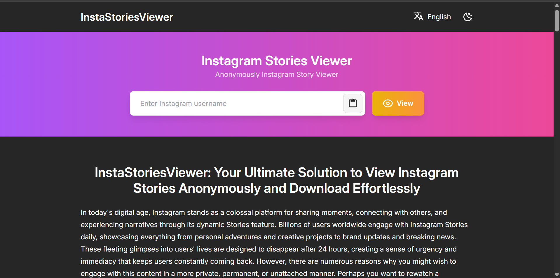 InstaStoryViewer, Cara Terbaik Lihat IG Story Tanpa Tanda View